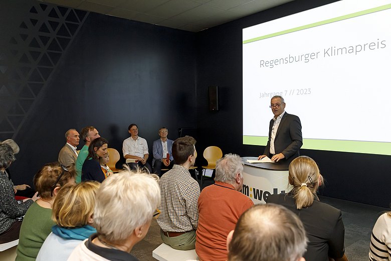 Im Kino der um:welt fand die Verleihung des Regensburger Klimapreis 2023 statt. Foto: Stefan Effenhauser, Stadt Regensburg